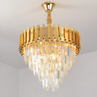 Modern fashion design large hotel ceiling decor crystal chandelier