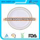 Premium Quality Heavyweight White with Gold Rim Plastic Plates