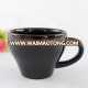 180ml 6oz black espresso cup coffee ceramic latte mug gift glaze decal logo customized novelty glossy coating dad family mug