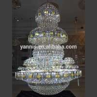 Modern Large hotel lobby stair luxury crystal chandeliers Large Size Big Crystal Chandelier