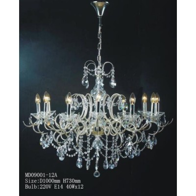 wholesale jewel/earrings/candle desk design crystal chandeliers 12 lights