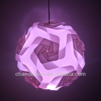 2016 new design iq lamp shade jigsaw puzzle lighting infinity lights