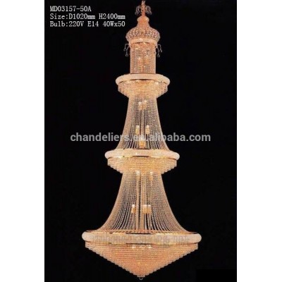 luxury modern crystal chandelier with remote controller